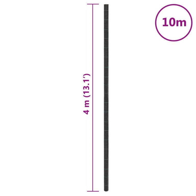 fekete PP talajtakaró membrán 4x10 m