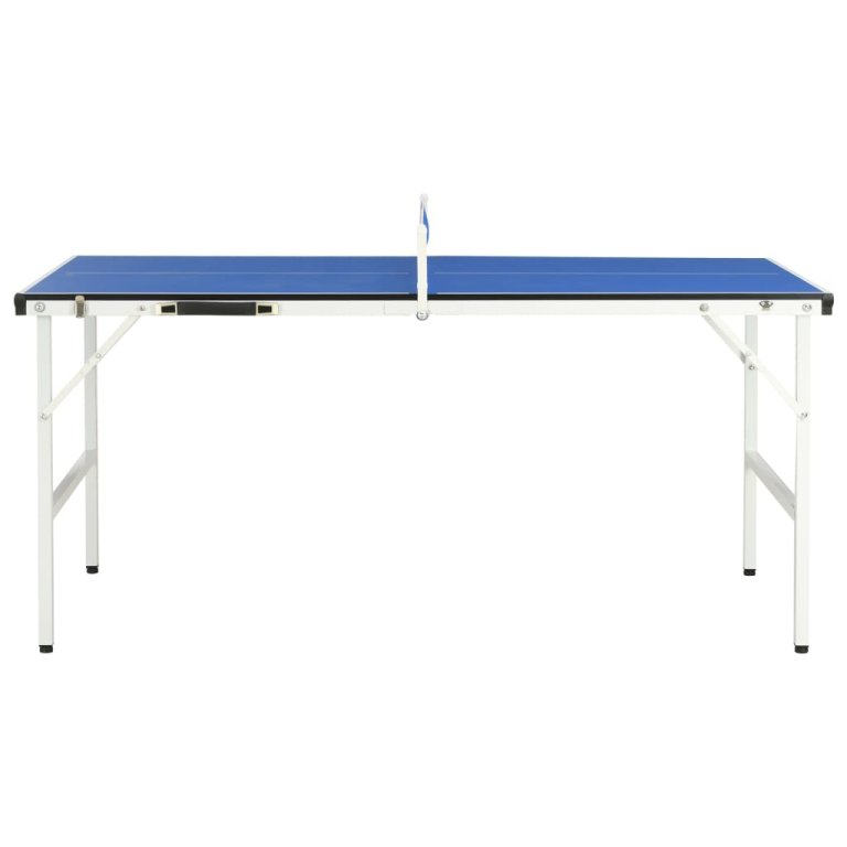 kék pingpongasztal hálóval 152 x 76 x 66 cm