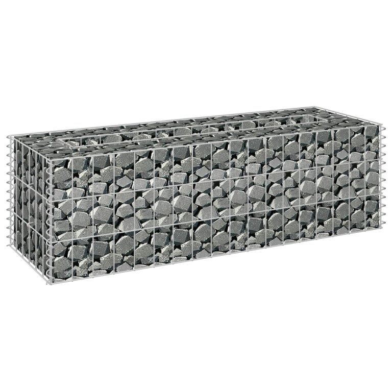 horganyzott acél gabion magaságyás 90 x 30 x 30 cm