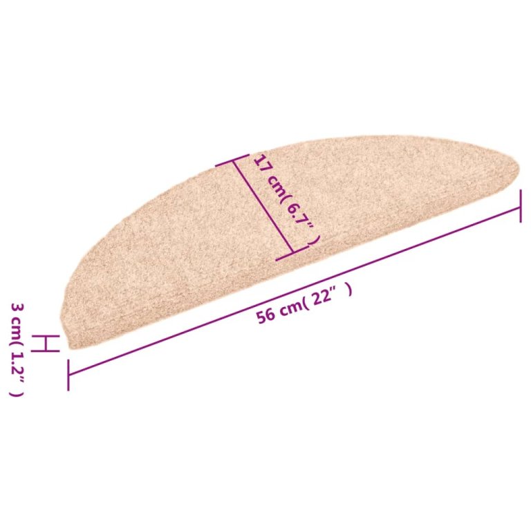 5 db barna tűlyukasztott öntapadó lépcsőszőnyeg 56x17x3 cm