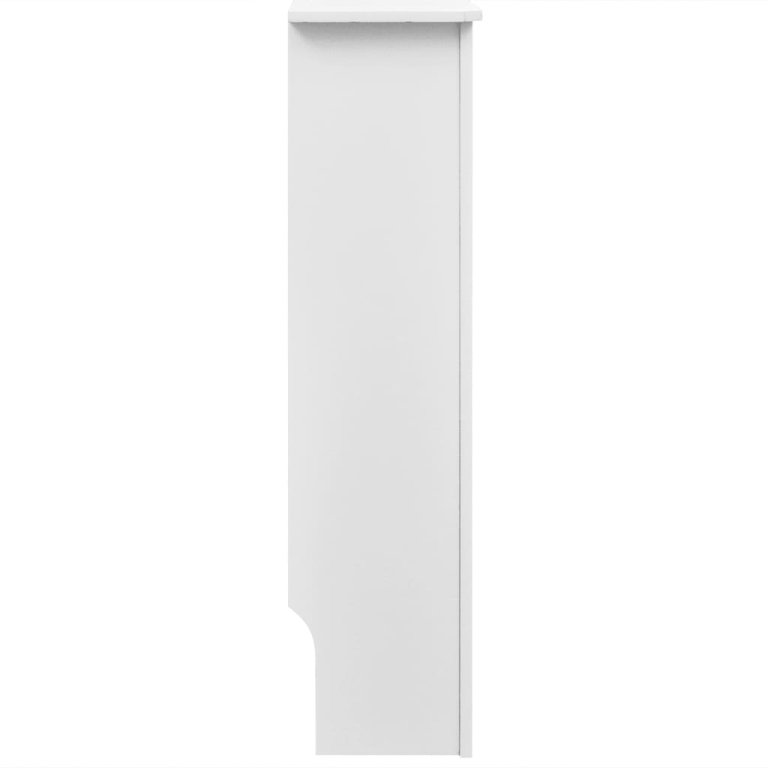 Fehér MDF radiátorburkolatos szekrény 112 cm