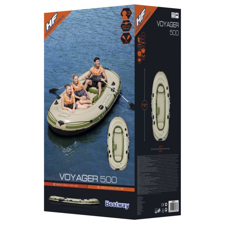 Bestway Hydro Force Voyager 500 felfújható csónak 348 x 141  cm