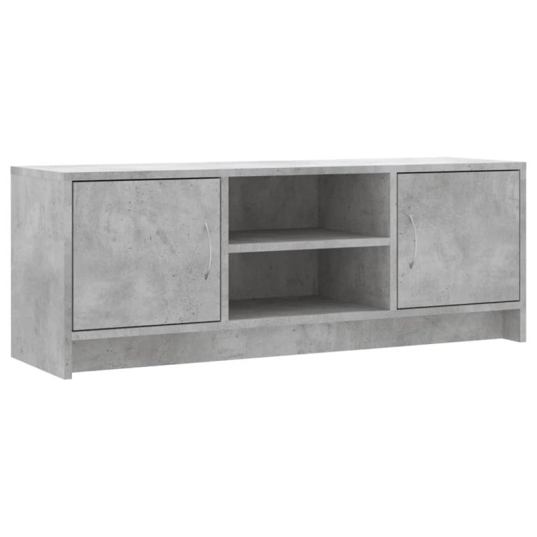 betonszürke szerelt fa TV-szekrény 102x30x37,5 cm