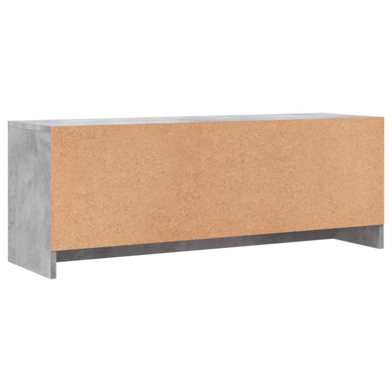 betonszürke szerelt fa TV-szekrény 102x30x37,5 cm