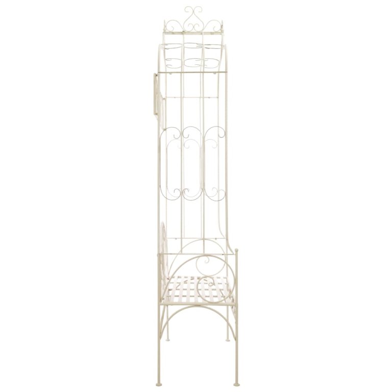 fehér antik vas kerti pad 122 cm