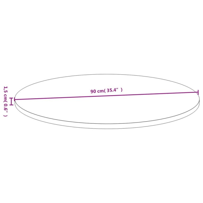 bambusz asztallap Ø90 x 1,5 cm