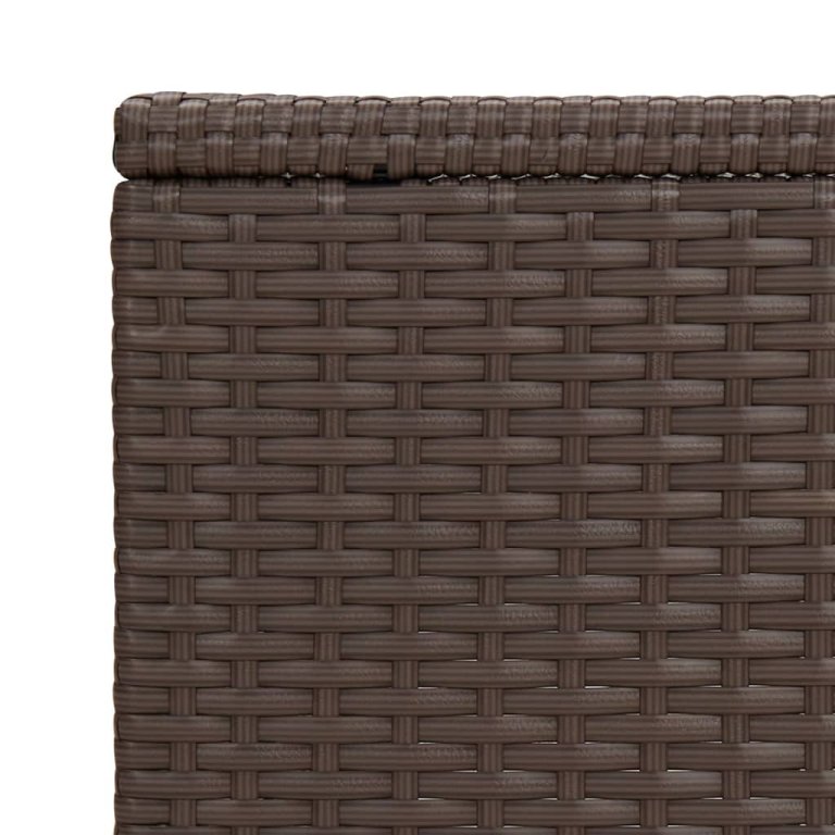 barna polyrattan C-asztal 40 x 35 x 60 cm