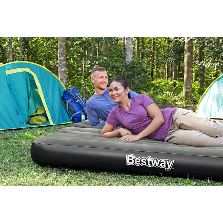 Bestway fekete és szürke 3 az 1-ben felfújható légágy 188x99x25 cm