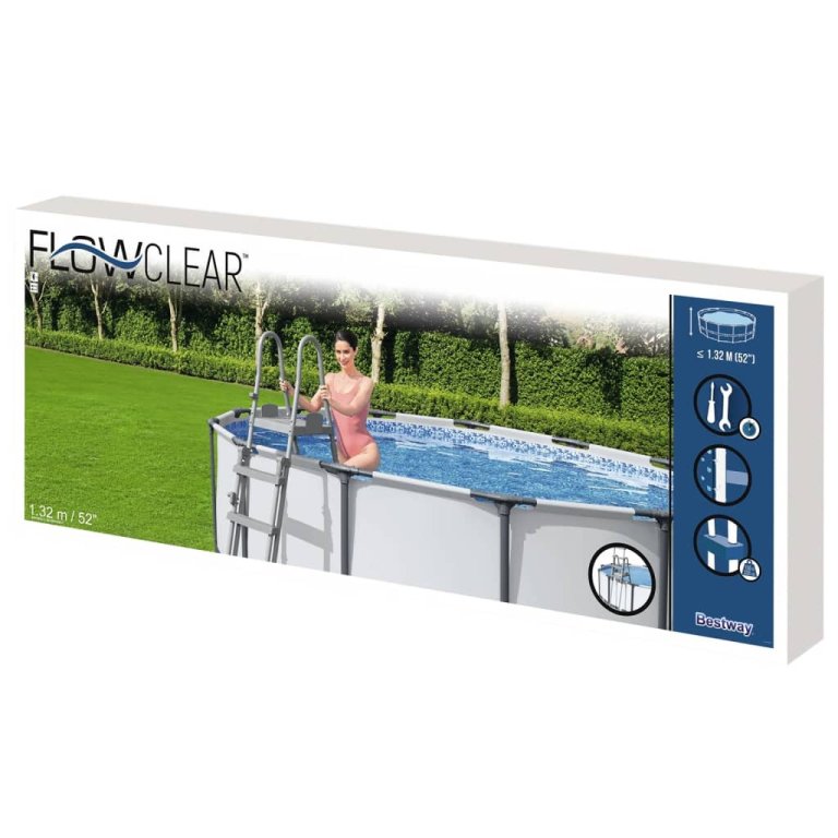 Bestway Flowclear 4 fokos biztonsági medencelétra 132 cm