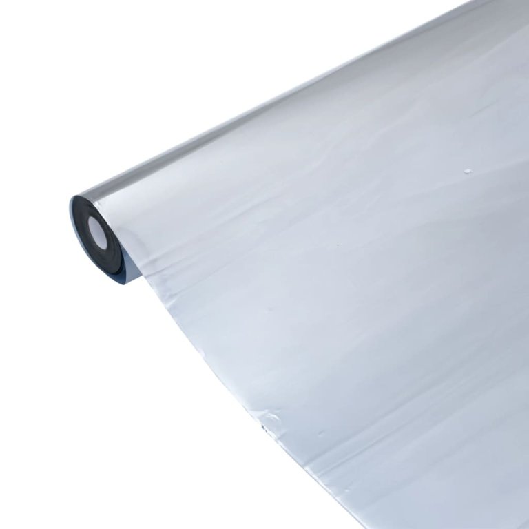 ezüst PVC tükröző statikus napsugárzás elleni fólia 60 x1000 cm