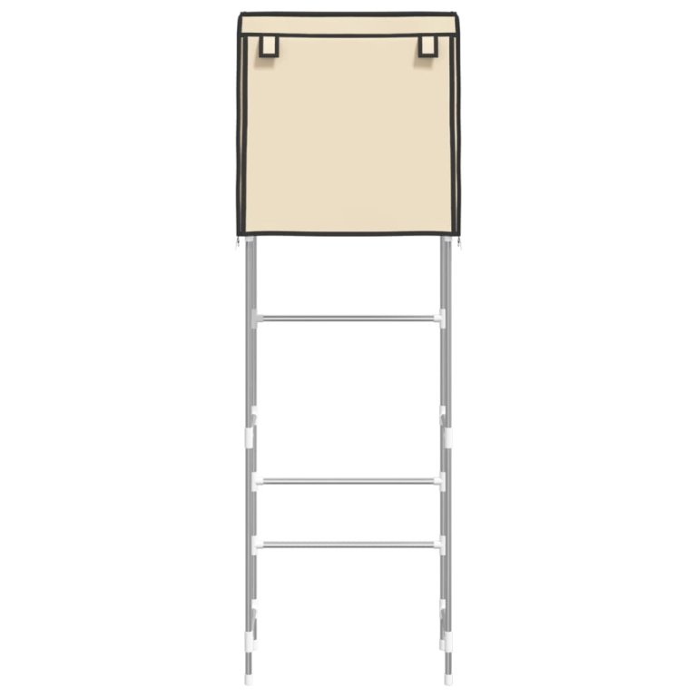 2 szintes krémszínű vas WC feletti tárolóállvány 56x30x170 cm