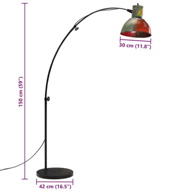 többszínű állólámpa 25 W 150 cm E27