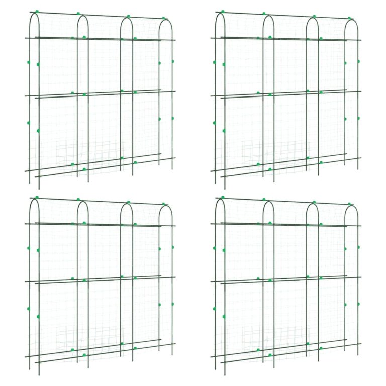 4 db U-alakú acél kerti rács kúszónövényekhez