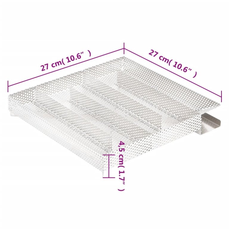 rozsdamentes acél ötkamrás hidegfüst-generátor 27 cm