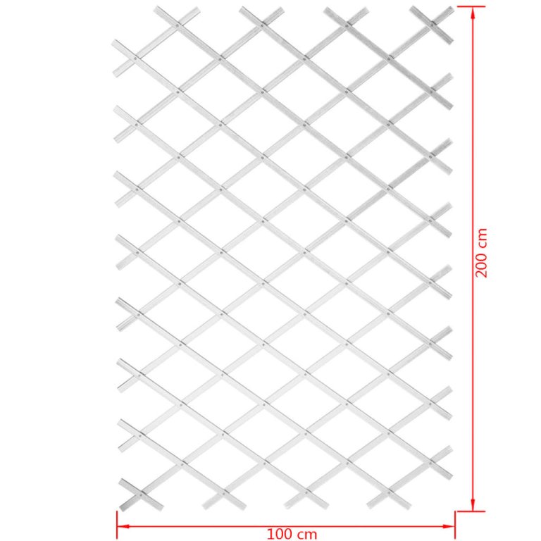 Nature fehér PVC lugas rács 100 x 200 cm