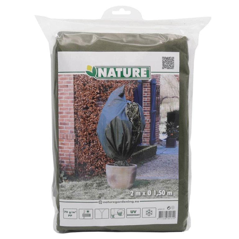 Nature zöld téli gyapjútakaró 70 g/m² 1,5 x 2 m