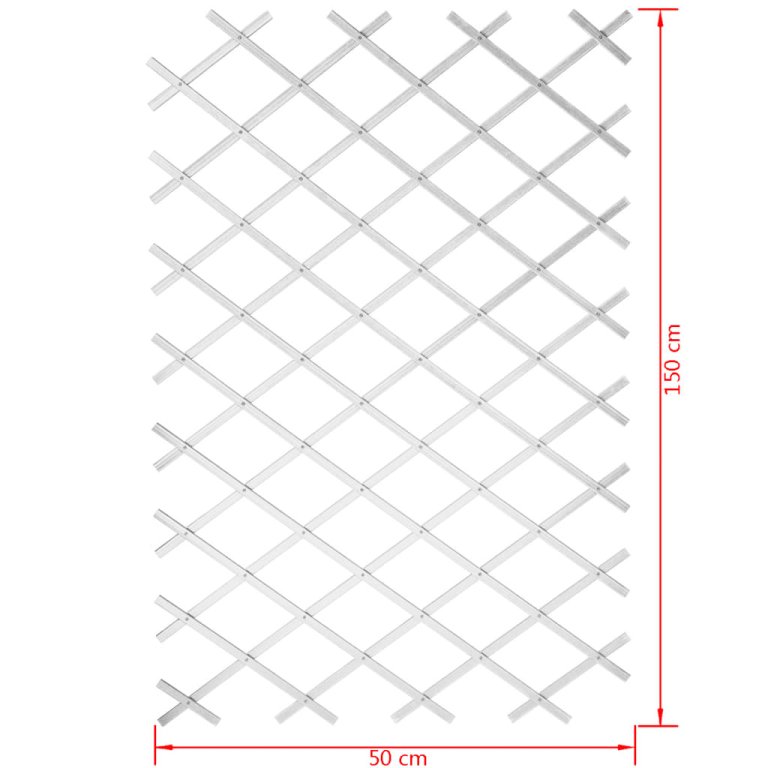 Nature 50x150 cm kerti PVC lugas rács fehér 6040701