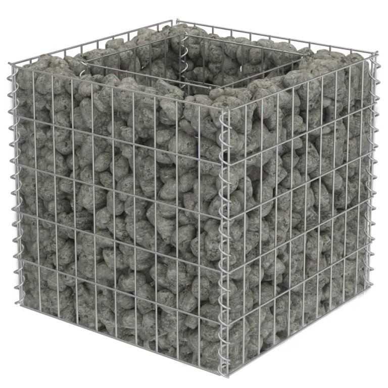 horganyzott acél gabion magaságyás 50 x 50 x 50 cm