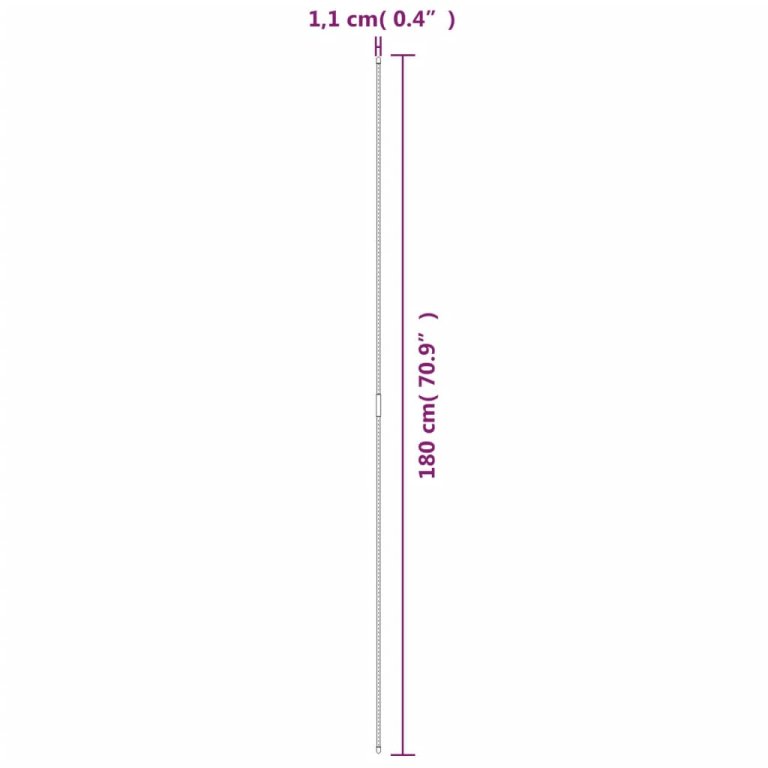 30 db zöld acél kerti növénykaró 180 cm