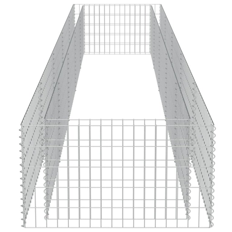 horganyzott acél gabion magaságyás 450 x 90 x 50 cm