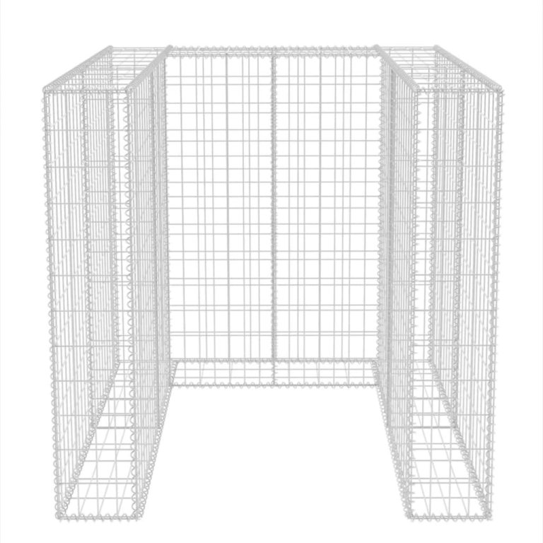 acél gabion 1 db gurulós kukához 110 x 100 x 120 cm