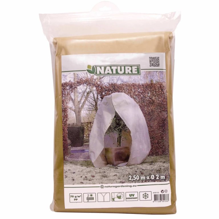 Nature bézs téli cipzáras gyapjútakaró 70 g/m2 2 x 2,5 m