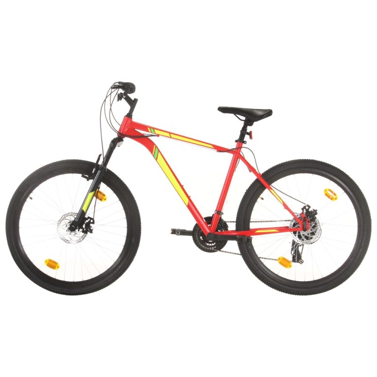 21 sebességes piros mountain bike 27,5 hüvelykes kerékkel 50 cm