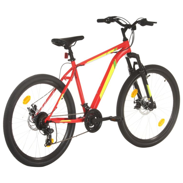 21 sebességes piros mountain bike 27,5 hüvelykes kerékkel 50 cm