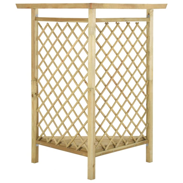 impregnált fenyőfa sarokpergola paddal 166 x 81 x 174 cm