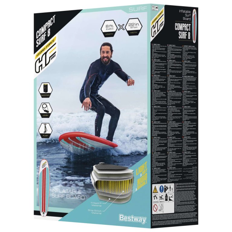 Bestway Hydro-Force Compact Surf 8 felfújható állószörf 243x57x7 cm