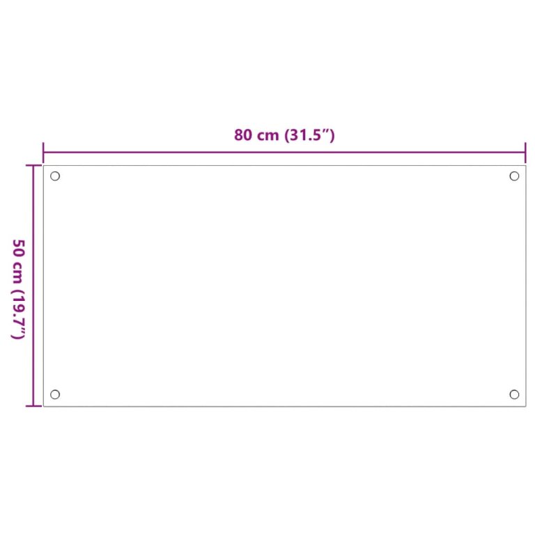 2 db fekete edzett üveg konyhai falburkoló 80 x 50 cm