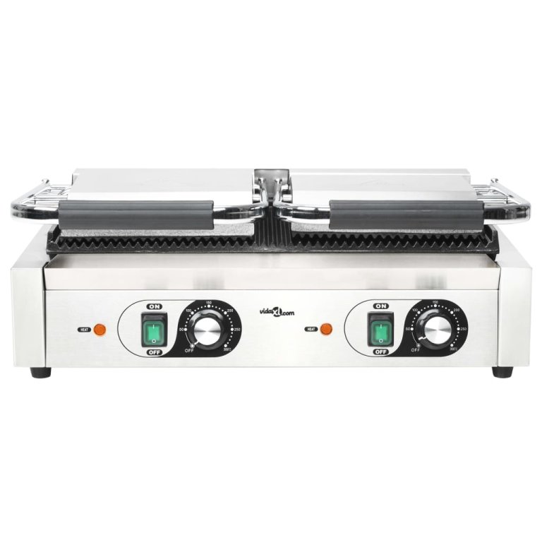 dupla kontaktgrill rozsdamentes acélból 3600 W 57x30,5x20 cm